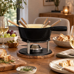 ΦΟΝΤΎ & ΡΑΚΛΈΤΕΣ TRADITIONAL FONDUE SET LIVOO MEN426N