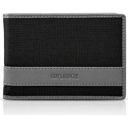 Guy Laroche Μεσαίο Ανδρικό Πορτοφόλι Ύφασμα/Δέρμα 48602 Γκρι