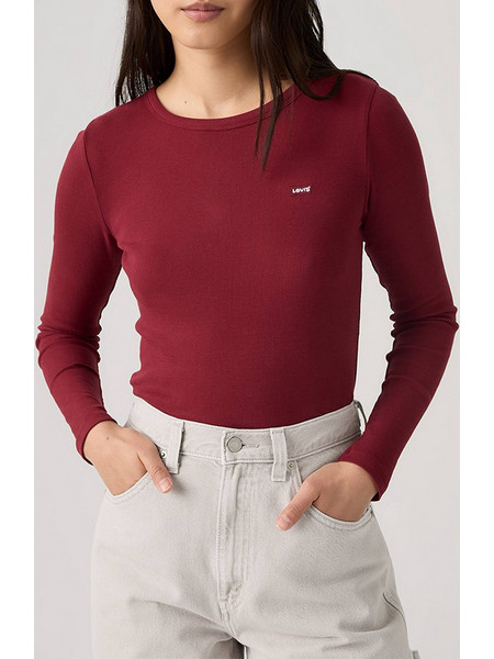 LEVIS 001J40044 HAYES LS TEE 001J4-0044-0044 Red