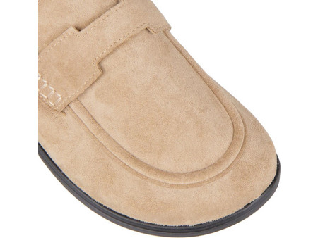 ΓΥΝΑΙΚΕΙΑ SUEDE MULES ΜΕ LOAFER ΦΑΣΑ A0509 Μπεζ Σκούρο - A0509
