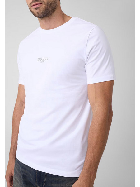 GUESS AIDY CN SS TEE ΜΠΛΟΥΖΑ ΑΝΔΡΙΚΟ M2YI72I3Z14-G011 White