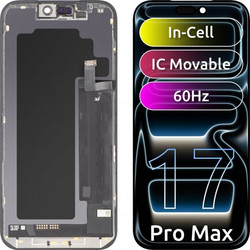 JK Οθόνη LCD In-Cell IC για Apple iPhone 17 Pro Max, Μαύρη