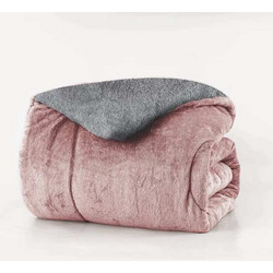 Borea Κουβερτοπάπλωμα Μονό 160x220 Cozy Πούδρα-Γκρι