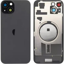 Apple iPhone 15 Plus - Battery Back Cover with Camera Lens and Magsafe Black With Logo OEM