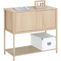 Κονσόλα ArteLibre MODERA Άγρια Δρυς MDF/Μελαμίνη/Μέταλλο 80x35x76cm 15340236