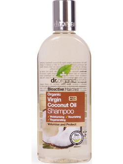 Dr. Organic Coconut Oil Φυτικό Σαμπουάν για Λεπτά Μαλλιά 265ml