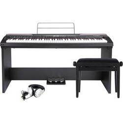 Medeli DP-26 Bundle Ηλεκτρικό Πιάνο Όρθιο με 88 Βαρυκεντρισμένα Πλήκτρα Black