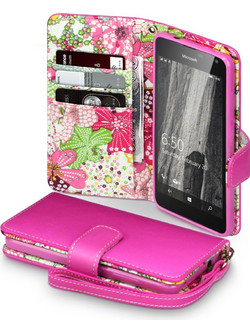 Terrapin Floral Wallet Pink With Lily Interior (Lumnia 650)