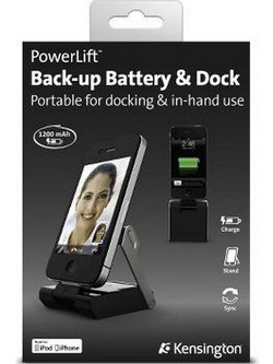 Βάση Φόρτισης/Εξωτερική Μπαταρία Kensington iPhone K39253EU Powerlift Backup Lithium-ion Polymer 1200mAh (4.0Wh) Μαύρη Original
