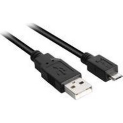 SHARKOON DATA TRANSFER CABLE USB 2.0 A - USB MICRO-B BLACK, 3.0 METERS