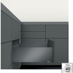 Μεταλλικά Πλαϊνά συρταριού BLUM LEGRABOX -C- με ύψος 19.3cm και Βάθος 50cm σε χρώμα Ανθρακί