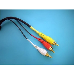 Καλώδιο 3 μέτρων εικόνας ήχου 3 RCA σε 3 RCA με βύσματα για κάμερες κ.λ.π
