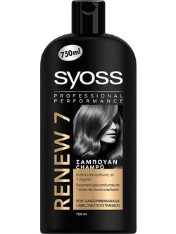 Syoss Renew 7 Complete Repair Σαμπουάν για Επανόρθωση & Ψαλίδα κατά της Ξηροδερμίας για Ταλαιπωρημένα Μαλλιά 750ml