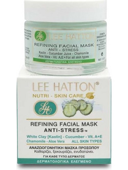 Lee Hatton Refining Facial Anti-Stress Κρεμώδης Μάσκα Προσώπου με Άργιλο Αλόη & Αγγούρι 50ml