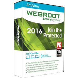 Webroot Secure Anywhere 2016 (1 Device / 1 Year)