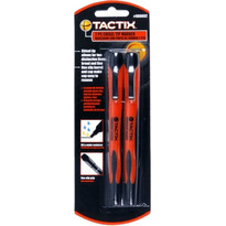 Tactix Μαρκαδόρος Ανεξίτηλος με Πλακέ Μύτη (900092) Μαύρος 2τεμ