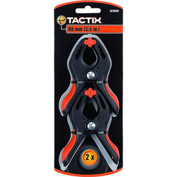Tactix Σφιγκτήρας Χειρός Ελατηρίου (μανταλάκι) Πλαστικός 215701 80mm 2τεμ