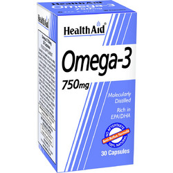 Health Aid Omega 3 750mg Ιχθυέλαιο 30 Κάψουλες