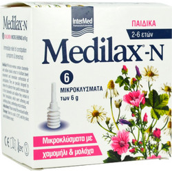 InterMed Medilax-N Παιδικά Μικροκλύσματα 6τμχ