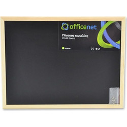 OFFICENET ΠΙΝΑΚΑΣ ΚΙΜΩΛΙΑΣ ΜΑΥΡΟΣ 30Χ40