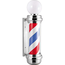 EUROSTIL BARBER POLE SPHERE CHROME 04744