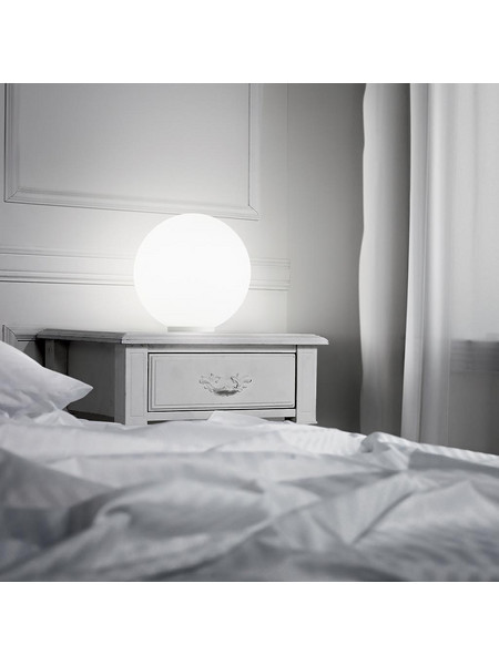 Ideal Lux 009155 Πορτατίφ Ε27 Λευκό Φ20xΥ21cm