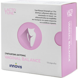 Innovis Health Lactotune Vaginal Balance Πρεβιοτικά & Φυτικές Ίνες 10 Κάψουλες