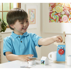 Melissa & Doug Ξύλινη Καφετιέρα με Σετ Σερβιρίσματος 19842