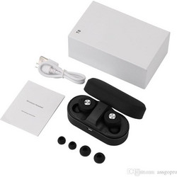T8 TWS Bluetooth Twins True Mini Wireless V4.1 Sports Earphones - Black