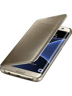 Samsung Galaxy S7 Edge G935F Θήκη Clear View Χρυσό (oem)