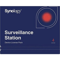 Synology Surveillance Device License Pack for 4 Cameras, 4 licenses (DEVICE LICENSE (X 4))