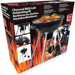 BBQ Collection ED Ψησταριά Κάρβουνου Στρογγυλή με Καπάκι και Ρόδες Επιφάνειας 46cm 41456