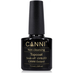 Canni No Wipe Top Coat Ημιμόνιμο Βερνίκι Νυχιών 7.3ml