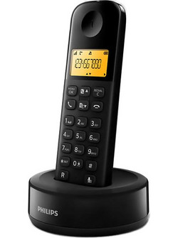 Philips D1601B/34 Ασύρματο Τηλέφωνο Μαύρο