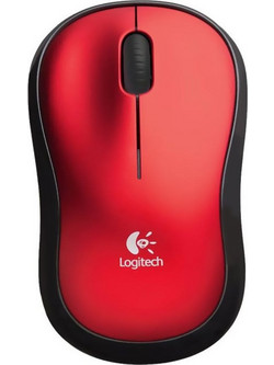 Logitech M185 Ασύρματο Mini Ποντίκι Red