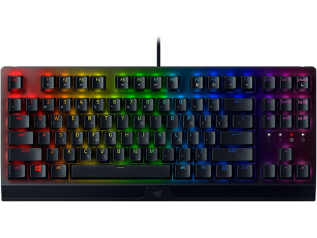 Razer BlackWidow V3 Μηχανικό Gaming Πληκτρολόγιο TenKeyLess με Razer Green Διακόπτες RGB Black
