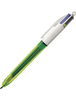 BIC 4 Colours Fluo Στυλό Διαρκείας 1mm Πολύχρωμο