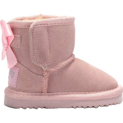 Lelli Kelly Παιδικά Μποτάκια Ροζ Suede με Σκρατς με Γούνα LK3676-EC01