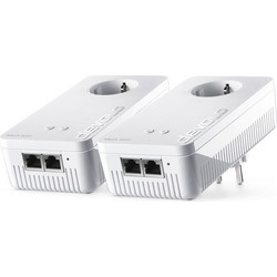 Devolo Mesh WiFi 2 Starter Kit Powerline Διπλό Kit για Ασύρματη Σύνδεση WiFi 5 με 2 Θύρες Ethernet & Passthrough Πρίζα