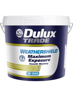 Dulux WeatherShield Maximum Exposure Ακρυλικό Χρώμα Εξωτερικού Χώρου Λευκό 9lt