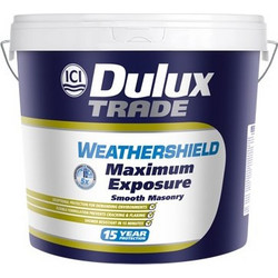 Dulux WeatherShield Maximum Exposure Ακρυλικό Χρώμα Εξωτερικού Χώρου Λευκό 9lt