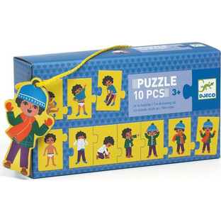 Παιδικό Puzzle Djeco Μαθαίνω να Nτύνομαι 10 Κομμάτια