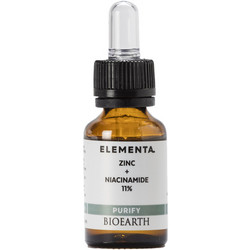 Bioearth Elementa Zinc + Niacinamide 11% Serum Προσώπου με Υαλουρονικό & Αλόη 15ml
