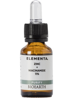 Bioearth Elementa Zinc + Niacinamide 11% Serum Προσώπου με Υαλουρονικό & Αλόη 15ml
