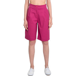 AGGEL Γυναικεία Βερμούδα Chino Ψηλόμεση Φούξια SS24195F
