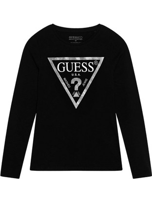 Guess Παιδικό T-Shirt Μακρυμάνικο Μαύρο J84I36K8HM0-JBLK