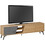 Megapap Έπιπλο Τηλεόρασης Ξύλινο Μπεζ Μ180xΠ35.6xΥ48cm Fiona GP037-0075,2