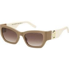 Marc Jacobs MARC723/S 10AHA Γυναικεία Γυαλιά Ηλίου Τετράγωνα Κοκάλινα Καφέ με Καφέ Polarized Φακό