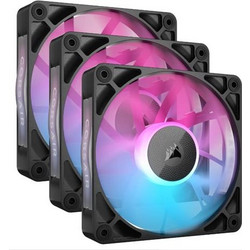 Corsair iCUE Link RX120 RGB Case Fan 120mm RGB με Σύνδεση 4-Pin PWM 3τμχ Black