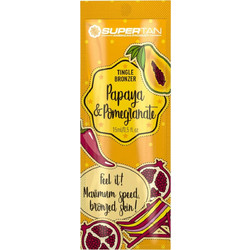 SuperTan Papaya & Pomegranate Tingle Bronzer Self Tan Γαλάκτωμα Σώματος 15ml